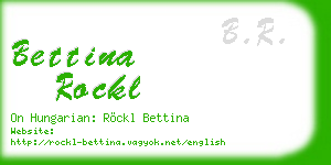 bettina rockl business card